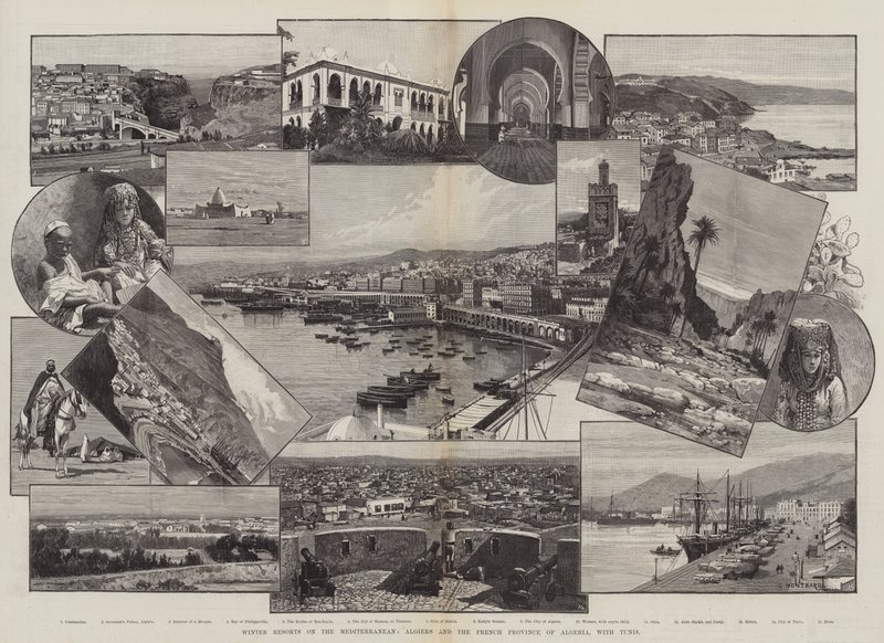 Winteroorden aan de Middellandse Zee, Algiers en de Franse provincie Algerije, met Tunis door Charles Auguste Loye