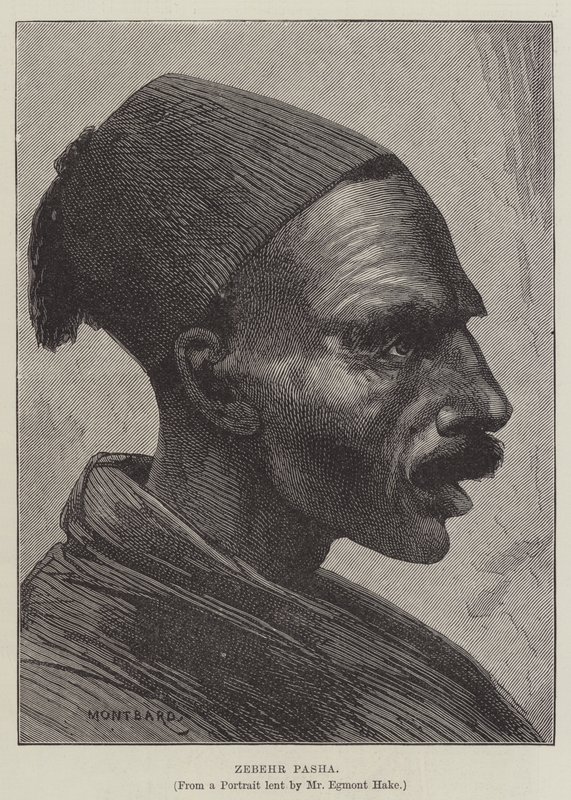 Zebehr Pasha door Charles Auguste Loye