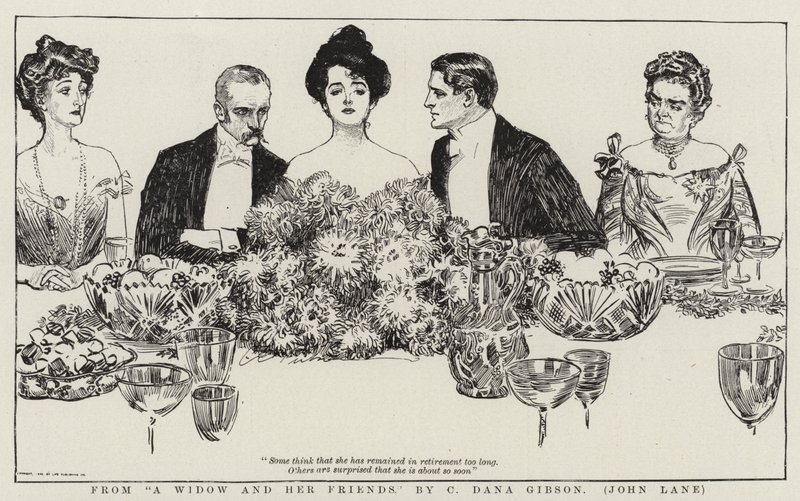 Uit Een Weduwe en Haar Vrienden door Charles Dana Gibson