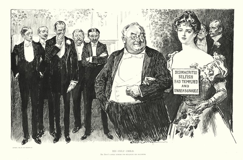 Zijn Enige Kind door Charles Dana Gibson