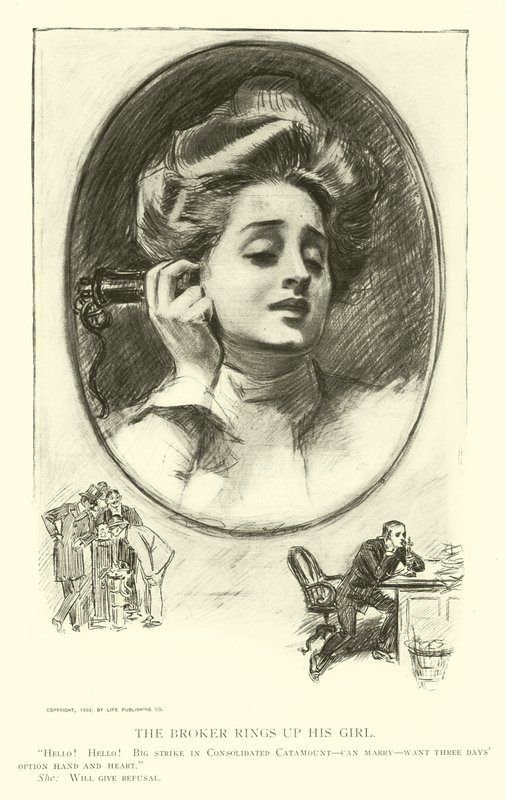 Illustratie voor De Sociale Ladder door Charles Dana Gibson