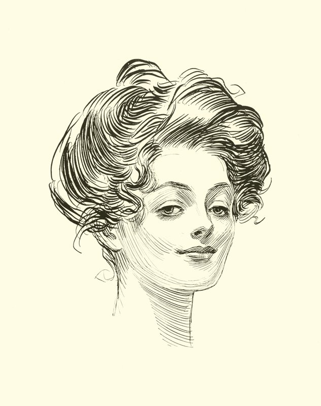 Illustratie voor De Sociale Ladder door Charles Dana Gibson