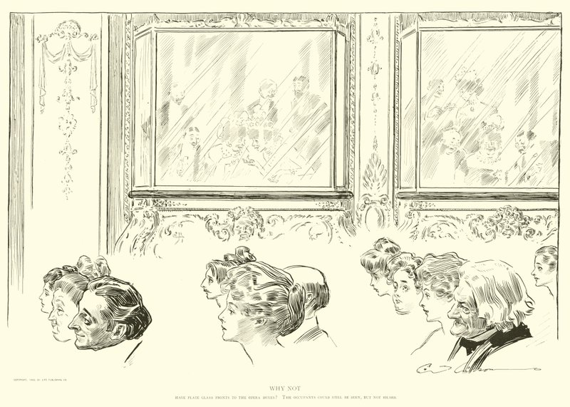 Illustratie voor De Sociale Ladder door Charles Dana Gibson