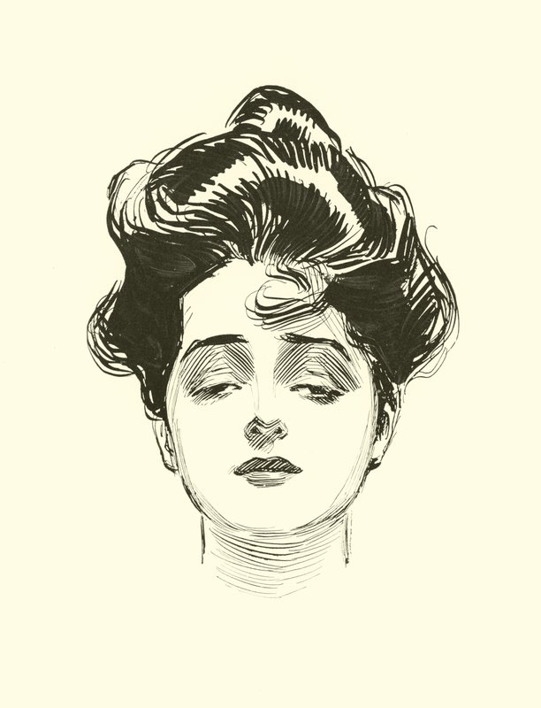 Illustratie voor De Sociale Ladder door Charles Dana Gibson