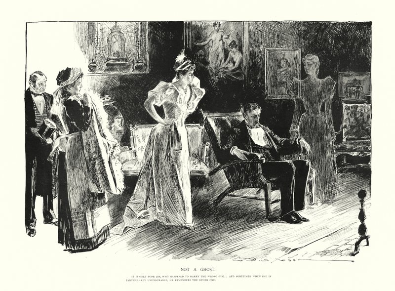 Geen spook door Charles Dana Gibson
