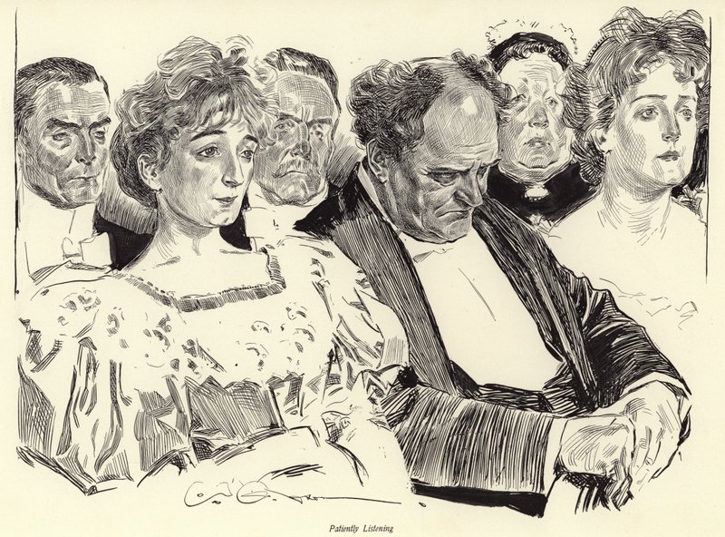 Geduldig luisteren door Charles Dana Gibson
