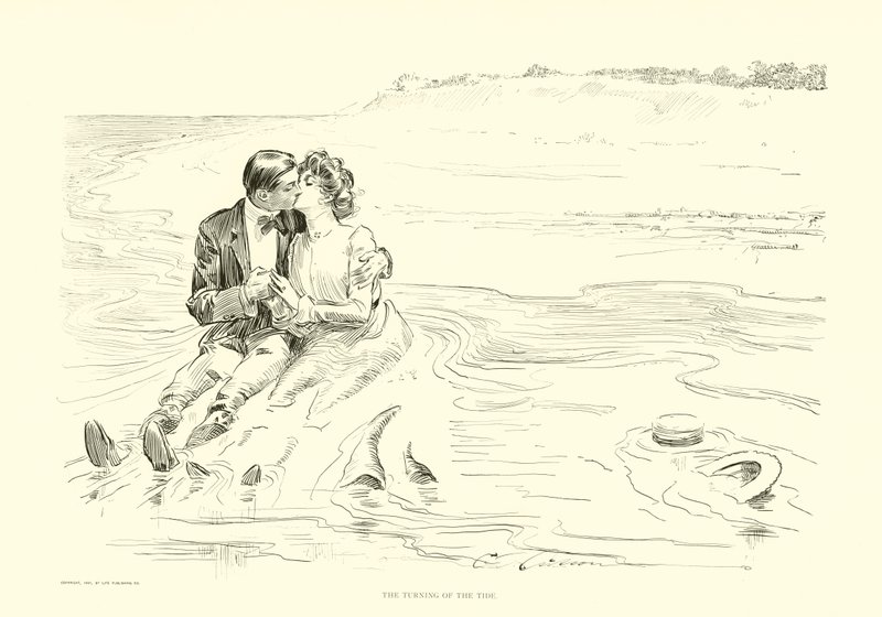 Het keren van het tij door Charles Dana Gibson