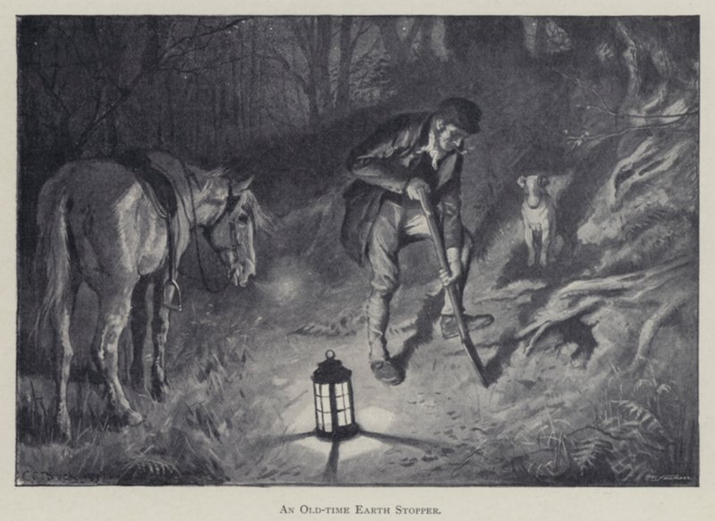 Een Oude Tijd Aardstopper (lithografie) door Charles Edmund (after) Brock