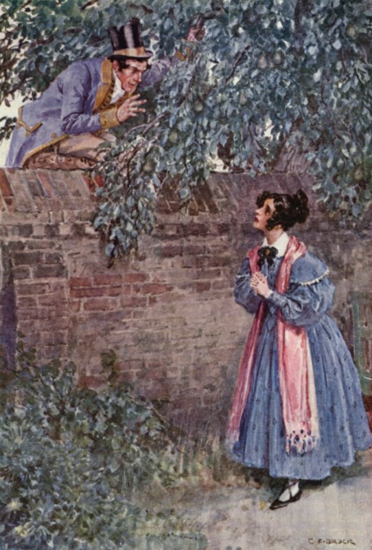 Illustratie voor The Pickwick Papers door Charles Dickens (kleur litho) door Charles Edmund (after) Brock
