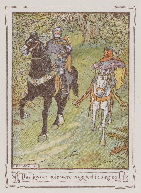 Illustratie voor Ivanhoe door Sir Walter Scott door Charles Edmund Brock
