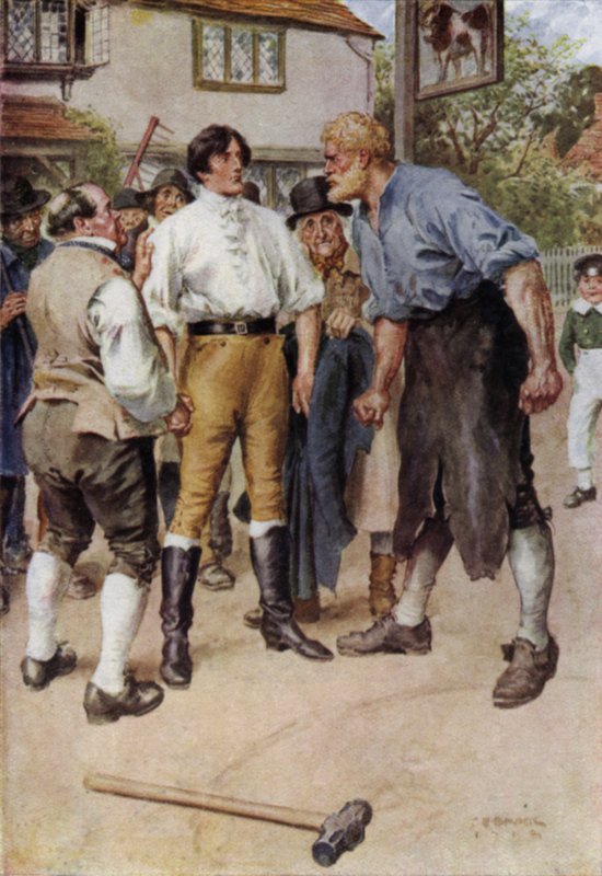 Illustratie voor The Broad Highway a Romance of Kent door Charles Edmund Brock