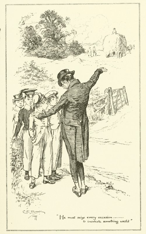Illustratie voor De Essays van Elia door Charles Lamb door Charles Edmund Brock