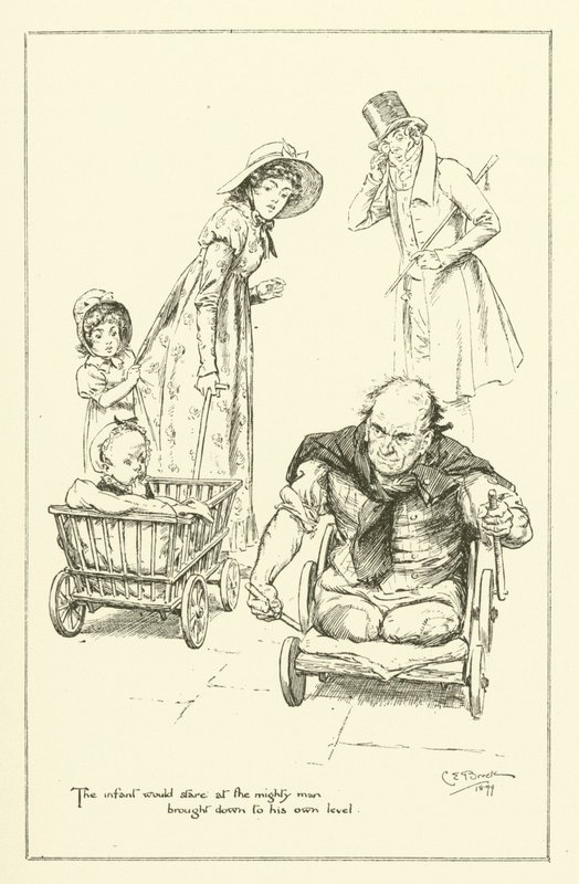 Illustratie voor De Essays van Elia door Charles Lamb door Charles Edmund Brock