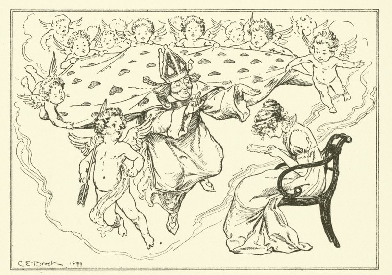 Illustratie voor The Essays of Elia door Charles Lamb door Charles Edmund Brock
