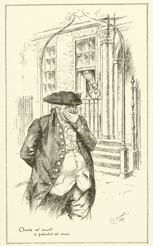 Illustratie voor The Essays of Elia door Charles Lamb door Charles Edmund Brock