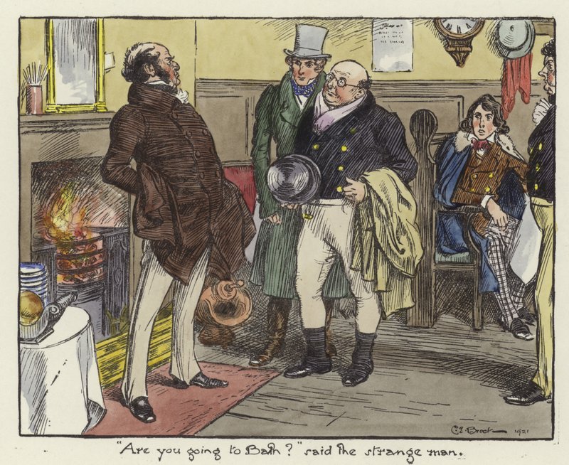 Illustratie voor de Pickwick Papers door Charles Edmund Brock