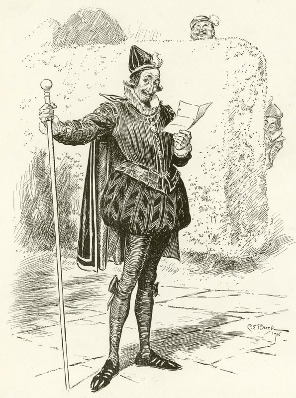 Malvolio door Charles Edmund Brock