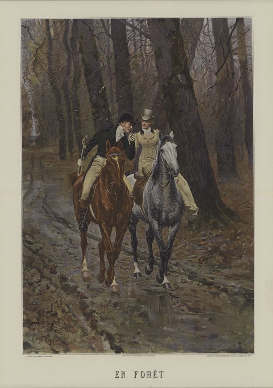 In het bos door Charles Edouard Delort