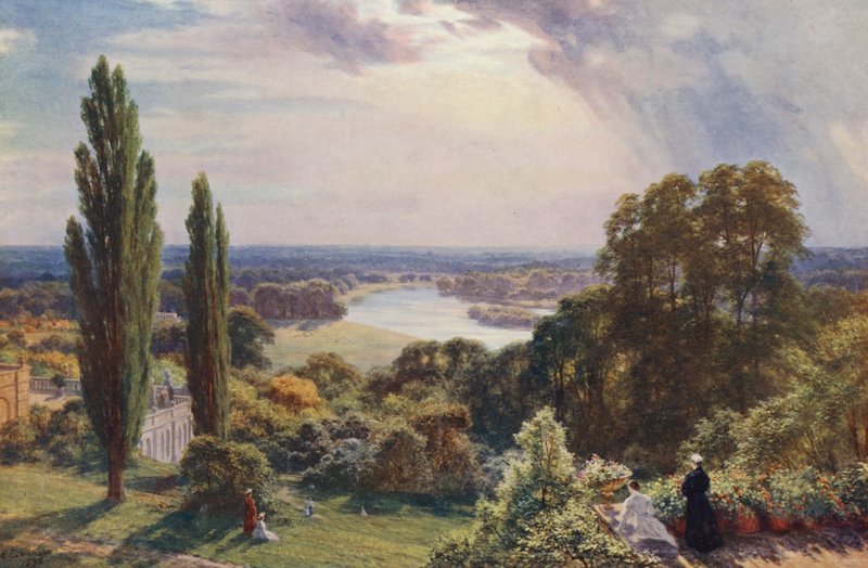 De Theems vanaf Richmond Hill door Charles Edward Johnson