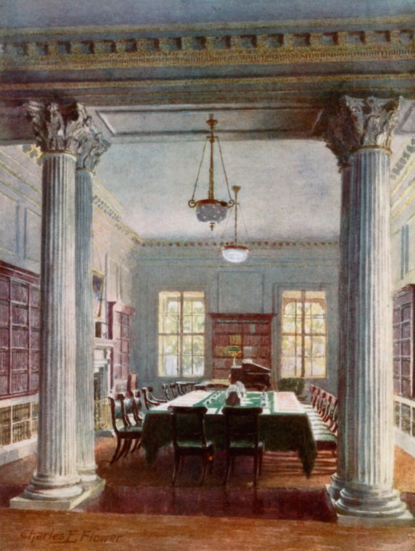 De kabinetskamer, No 10 Downing Street door Charles Edwin Flower