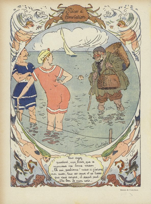 Illustratie voor Le Rire door Charles Emile Egli