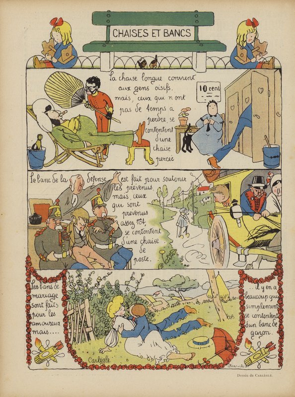Illustratie voor Le Rire door Charles Emile Egli