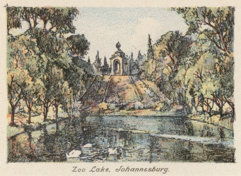 Zuid-Afrika: Zoo Lake, Johannesburg door Charles Ernest Peers