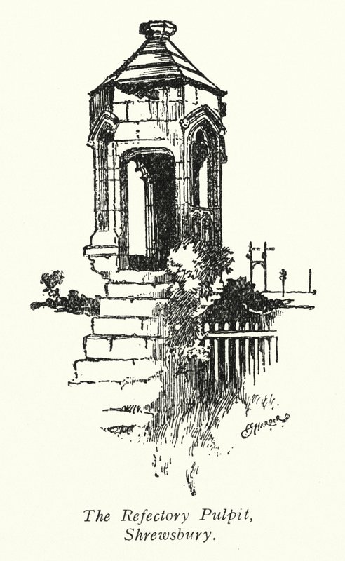 De Refter Preekstoel, Shrewsbury door Charles George Harper