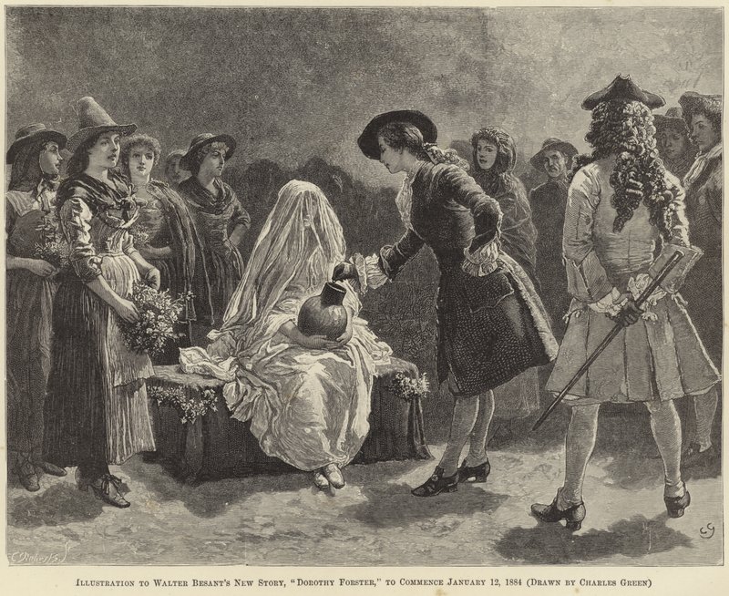 Illustratie bij Dorothy Forster door Walter Besant door Charles Green