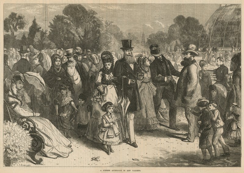 Een zomermiddag in Kew Gardens, Londen door Charles J. Staniland