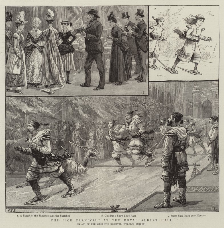 Het IJscarnaval in de Royal Albert Hall door Charles J. Staniland