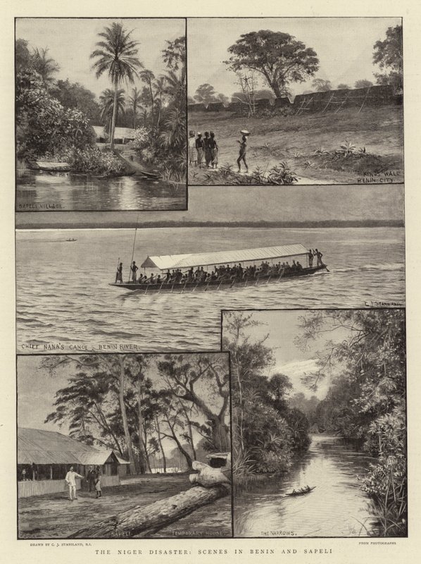 De Niger Ramp, Scènes in Benin en Sapeli door Charles J. Staniland