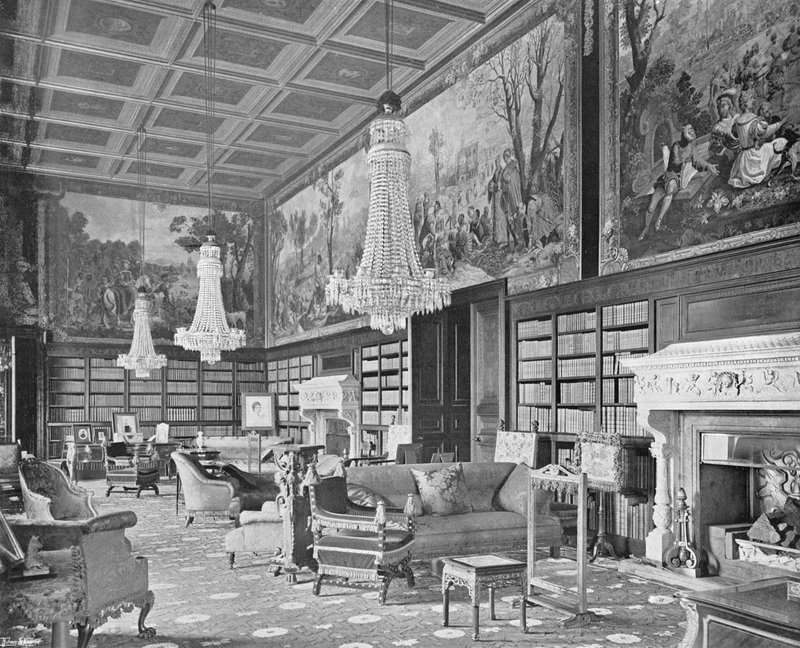 De Bibliotheek door Charles Latham