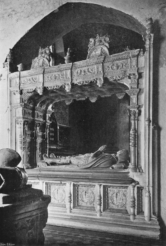Het graf van de eerste Lord Marney door Charles Latham