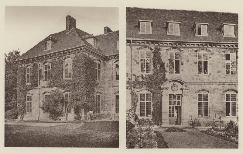 Wolvesey House, Winchester, Delen van de Noord- en Zuidzijde door Charles Latham