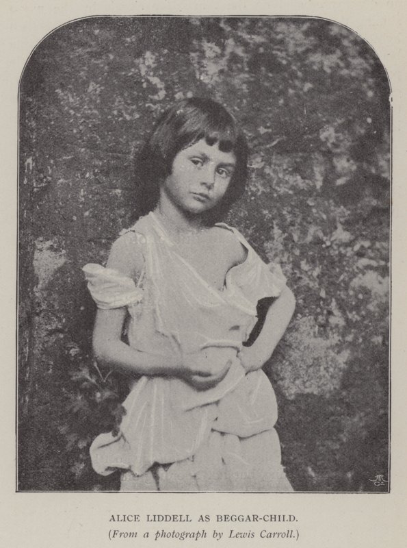 Alice Liddell als Bedelkind door Charles Lutwidge Dodgson