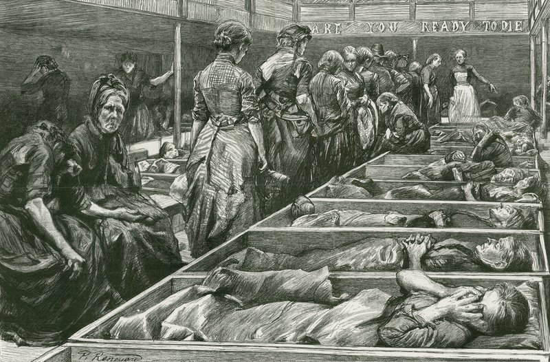 Een Leger des Heils Schuilplaats voor Vrouwen in Whitechapel door Charles Paul Renouard