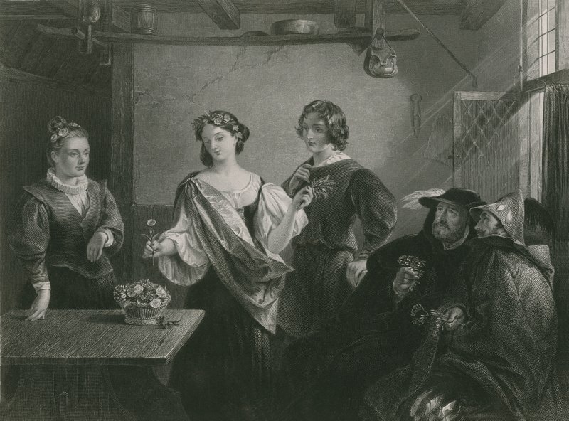 Florizel en Perdita, Het Winterverhaal door Charles Robert Leslie