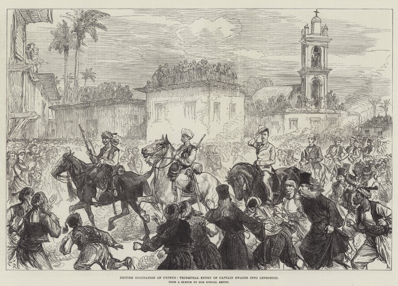 Britse Bezetting van Cyprus, Triomfantelijke Intocht van Kapitein Swaine in Levconico door Sir John Charles Robinson