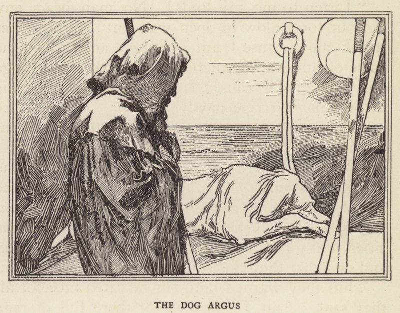De hond Argus door Sir John Charles Robinson
