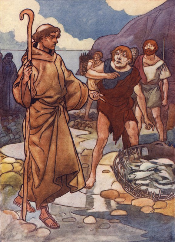 De onvriendelijke inboorlingen weigerden hem zelfs wat rivier-vis te geven door Charles Robinson