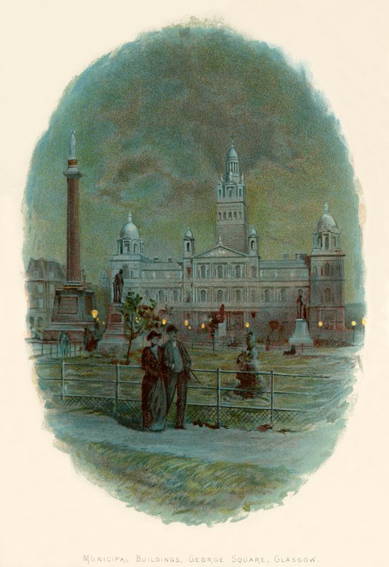 Gemeentelijke Gebouwen, George Square, Glasgow door Charles Wilkinson