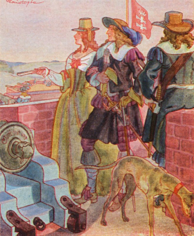 Spaziergang Auf Den Festungswallen door Christophe (1856 1945)