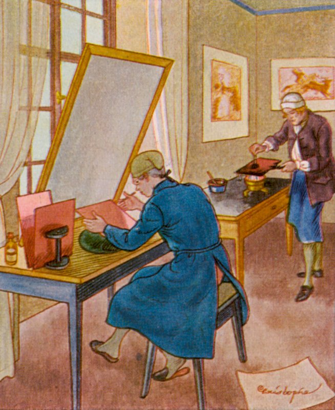 Graveur door Christophe (1856 1945)