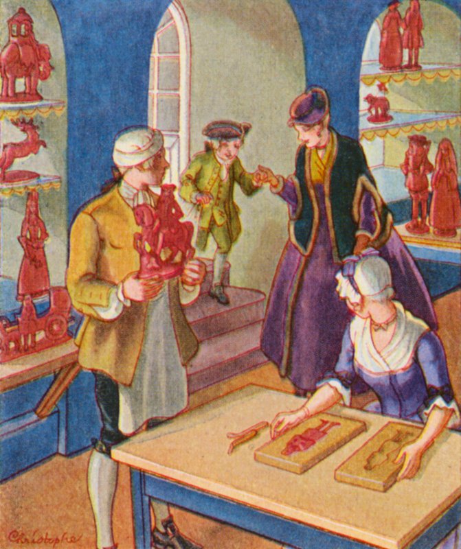 Lebzelter und Wachszieher door Christophe (1856 1945)