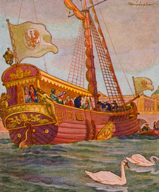 Pleziervaartuig door Christophe (1856 1945)