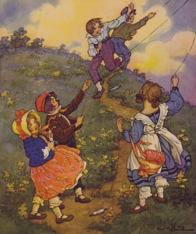 Een kindertuin van verzen: De Wind door Clara Miller Burd