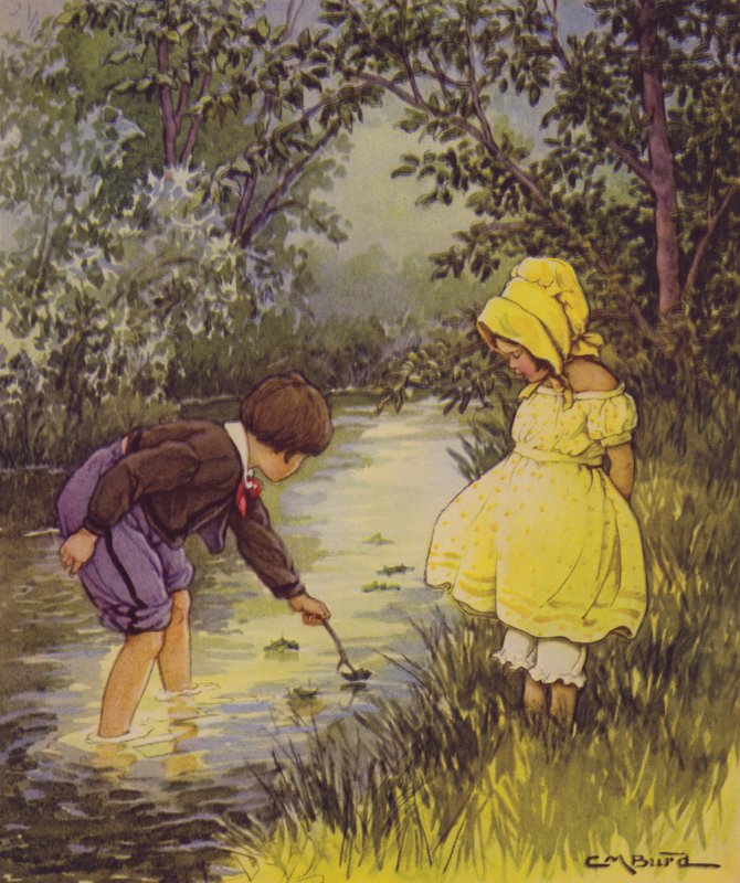 Een kindertuin van verzen: Waar gaan de boten heen? door Clara Miller Burd