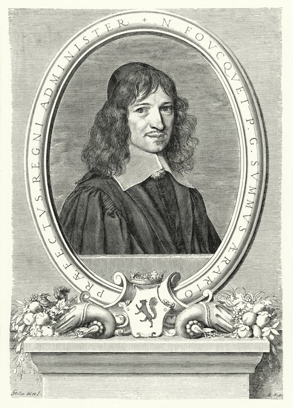 Nicolas Fouquet, Superintendent van Financiën in Frankrijk onder Lodewijk XIV door Claude Mellan