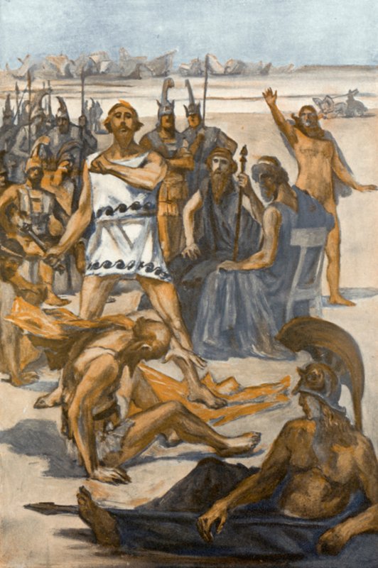 Illustratie voor de Ilias van Homerus door Clement Goutier